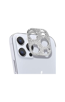 Ally Apple Uyumlu iPhone 12 Pro Max Diamond Taş İşlemeli Kamera Koruyucu Lens Gümüş Ally Apple Uyumlu iPhone 12 Pro Max Diamond Taş İşlemeli Kamera Koruyucu Lens Gümüş
