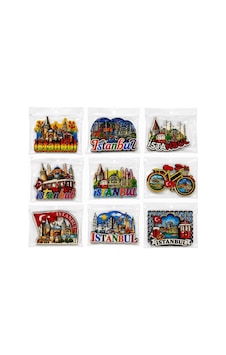 İstanbul Temalı Ahşap Buzdolapı Süsü Magnet İstanbul Temalı Ahşap Buzdolapı Süsü Magnet