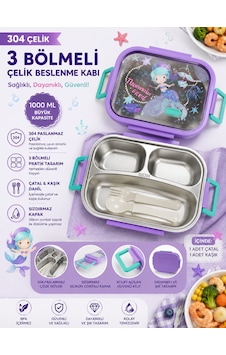 Muzeko Hello Enjoy 3 Bölmeli Paslanmaz Çelik Yemek Kabı Sızdırmaz Kapaklı Taşınabilir Diyet Beslenme Kabı Balıklı 887 Violet Lila 1000ml Açık Lila Muzeko Hello Enjoy 3 Bölmeli Paslanmaz Çelik Yemek Kabı Sızdırmaz Kapaklı Taşınabilir Diyet Beslenme Kabı Balıklı 887 Violet Lila 1000ml Açık Lila