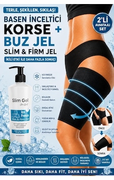 Ice Freeze Buz Jel 250 Ml Ve Termal Basen Korsesi 2'li Set Basen Bölgesi Toparlayıcı Bakım Desteği Ice Freeze Buz Jel 250 Ml Ve Termal Basen Korsesi 2'li Set Basen Bölgesi Toparlayıcı Bakım Desteği