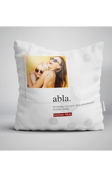 Kişiye Özel Fotoğraflı Abla Anlamı Yastık Kişiye Özel Fotoğraflı Abla Anlamı Yastık