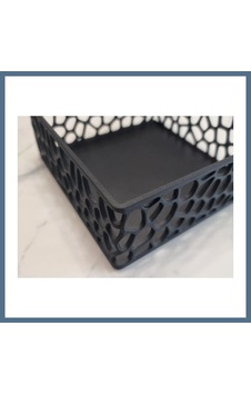Buradabulabilirsin 3d Baskı Organik Desenli Peçetelik Kokteyl Peçete Tutucu 12,5x12,5 Cm Delikli Peçete Standı - Siyah Bbz Buradabulabilirsin 3d Baskı Organik Desenli Peçetelik Kokteyl Peçete Tutucu 12,5x12,5 Cm Delikli Peçete Standı - Siyah Bbz