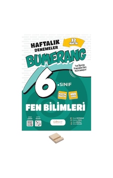 6. Sınıf Bumerang 32 Haftalık Fen Denemeleri+ Telefon Standı 6. Sınıf Bumerang 32 Haftalık Fen Denemeleri+ Telefon Standı
