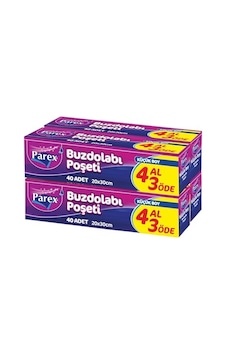 Parex Buzdolabı Poşeti Küçük Boy 20x30 Cm 200 Adet 4 Al 3 Öde Parex Buzdolabı Poşeti Küçük Boy 20x30 Cm 200 Adet 4 Al 3 Öde