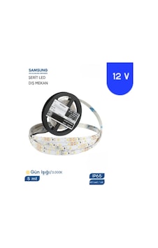 12 Volt 2835 Samsung 60 Led 3000 K Günışığı Dış Mekan 5 Metre Şerit Led Ip65 12 Volt 2835 Samsung 60 Led 3000 K Günışığı Dış Mekan 5 Metre Şerit Led Ip65
