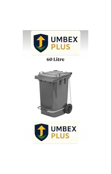 Umbex Plastik Pedallı Çöp Konteyneri 60 Litre Plastik Konteyner - A Isıya Karşı Dayanıklı Malzeme Gri Umbex Plastik Pedallı Çöp Konteyneri 60 Litre Plastik Konteyner - A Isıya Karşı Dayanıklı Malzeme Gri