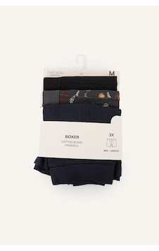 Defacto Regular Fit Pamuklu Desenli 3lü Boxer Seti H9570ax26aubk51 Siyah-bk51 Defacto Regular Fit Pamuklu Desenli 3lü Boxer Seti H9570ax26aubk51 Siyah-bk51