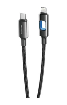 Ven-dens Vd-dc12cl 27 W Pd Type-c To Lightning Hızlı Şarj Ve Veri Kablosu, 1 Metre, Naylon, Siyah