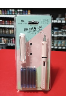 Jinhao Dolma Kalem Seti Pastel Toz Pembe Ef 0,38mm Kalem+5kartuş Jinhao Dolma Kalem Seti Pastel Toz Pembe Ef 0,38mm Kalem+5kartuş