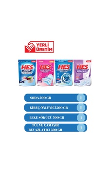 Soda- Kireç Önleyici - Leke Sökücü - Tül Ve Çamaşır Beyazlatıcı 500gr 4lü Temizlik Paket - 645778008