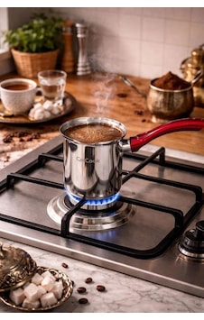 Çetcook 4 No Çelik Cezve 0,30 L 2-3 Fincan