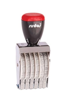 Sırdaş 6 Haneli Elle Çevirmeli Numaratör 9 MM 1596
