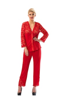 Sistina Gld-spt- Kırmızı Penye Pijama Takımı - 1570 - Beden S Sistina Gld-spt- Kırmızı Penye Pijama Takımı - 1570 - Beden S
