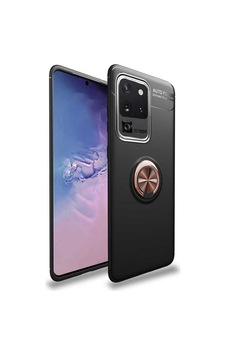 Galaxy S20 Ultra Kılıf Zore Ravel Silikon Kapak Siyah-Rose Gold Galaxy S20 Ultra Kılıf Zore Ravel Silikon Kapak Siyah-Rose Gold