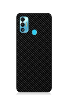 Tecno Spark 7t Uyumlu Silikon Kılıf Siyah Karbon Motif Tecno Spark 7t Uyumlu Silikon Kılıf Siyah Karbon Motif