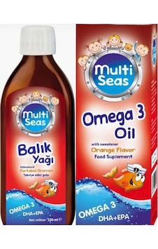 Miraderm Multi Seas Omega 3 Oil Portakal Aromalı 150 Ml