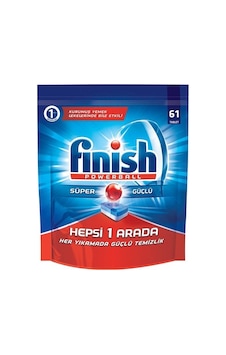 Finish Powerball Hepsi Bir Arada Bulaşık Makinesi Deterjanı 61 Tablet Finish Powerball Hepsi Bir Arada Bulaşık Makinesi Deterjanı 61 Tablet