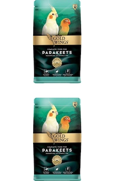 Gold Wings Paraket. Sultan ve Cennet Papağanı Yemi 1 KG x 2 Adet