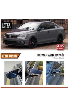Volkswagen Jetta Mk6 (2011 - 2018) Batman Yarasa Ayna Kapağı (parla