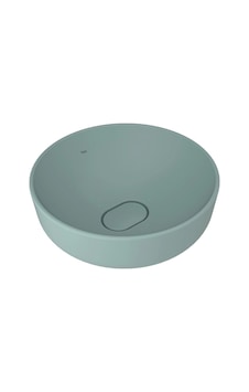 Kale Zero 2.0 40 Cm Mat Adaçayı Yeşili Yuvarlak Çanak Lavabo Yeşil