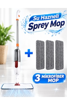 3+1 Mikrofiber Sprey Mopu 5'li Set 3+1 Mikrofiber Sprey Mopu 5'li Set