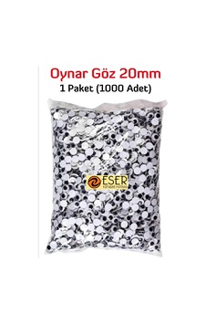 Eser Oynar Göz Siyah 20 mm 1000 Adet Eser Oynar Göz Siyah 20 mm 1000 Adet