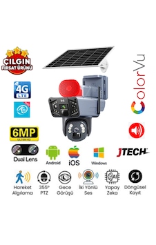 O-kam 3815 3mp+3mp 6mp 4g Sim Kartlı, Solar Panelli, Sirenli, 2 Lens 3 Görüntü, Ip66 Alert Ptz O-kam 3815 3mp+3mp 6mp 4g Sim Kartlı, Solar Panelli, Sirenli, 2 Lens 3 Görüntü, Ip66 Alert Ptz