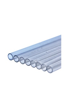 Mk Model Plastik Şeffaf Yuvarlak Çıta 8Mm 50Cm 10 Adet