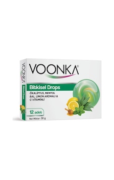 Voonka Pastil Okaliptüs Mentol Bal Bitkisel Drops 12li Voonka Pastil Okaliptüs Mentol Bal Bitkisel Drops 12li