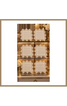 Kahveci.store 6 Lı Krem Amerikan Servis Peçete Seti Vitrin Konsol Sehpa Örtüsü Gardenya Keten 35x35cm 22 Kahveci.store 6 Lı Krem Amerikan Servis Peçete Seti Vitrin Konsol Sehpa Örtüsü Gardenya Keten 35x35cm 22