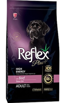 Reflex Plus High Energy Yüksek Aktiviteli Dana Etli Yetişkin Köpek Maması 12 KG