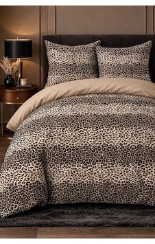 More Home Çift Kişilik Nevresim Takımı Lastikli Çarşaflı Leopar Bej Çok Renkli More Home Çift Kişilik Nevresim Takımı Lastikli Çarşaflı Leopar Bej Çok Renkli