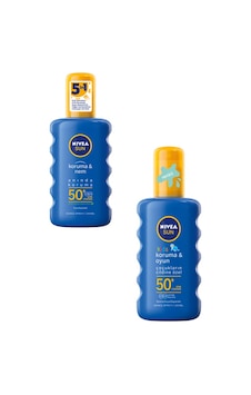 Nivea Sun SPF50+ Nemlendirici Güneş Spreyi 200 ML + Nivea Sun SPF50+ Kids Oyun Hassas Spreyi 200 ML Nivea Sun SPF50+ Nemlendirici Güneş Spreyi 200 ML + Nivea Sun SPF50+ Kids Oyun Hassas Spreyi 200 ML