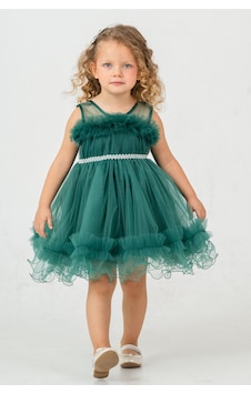 Mnk Baby & Kids Aizona Kız Çocuk Abiye M00782 Yeşil