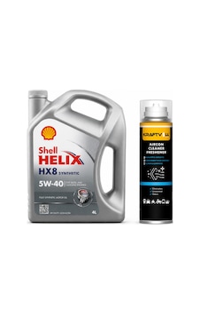 Shell Helix Hx8 Motor Yağı 5w-40 4 Litre + Klima Bombası 200 ML Shell Helix Hx8 Motor Yağı 5w-40 4 Litre + Klima Bombası 200 ML