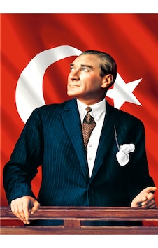 Atatürk Baskılı Türk Bayrağı 300 X 450 Cm Atatürk Baskılı Türk Bayrağı 300 X 450 Cm