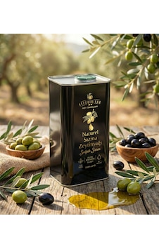 Naturel Sızma Zeytinyağı 1 Lt Soğuk Sıkım Filtresiz