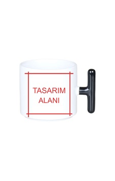 İstediğiniz Şekilde Tasarlayabileceğiniz Porselen Siyah T Kulplu İstediğiniz Şekilde Tasarlayabileceğiniz Porselen Siyah T Kulplu