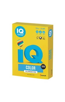 Iq Renk.kağ. A-4/160gr/250 Li Koyu Sarı