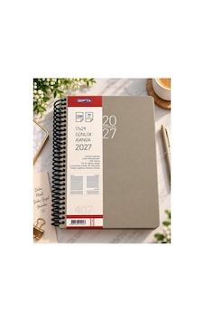 Gıpta 2027 Spiralli Günlük Ajanda Sert Kapak 17x24 Cm 407-sek Gri Gıpta 2027 Spiralli Günlük Ajanda Sert Kapak 17x24 Cm 407-sek Gri