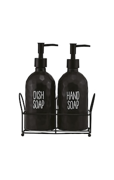 Sapone Black 2'li Standlı Sabunluk Sapone Black 2'li Standlı Sabunluk