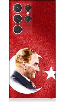 Samsung Galaxy S23 Ultra Uyumlu Silikon Kılıf Bayrak Ve Mustafa Kemal Atatürk Samsung Galaxy S23 Ultra Uyumlu Silikon Kılıf Bayrak Ve Mustafa Kemal Atatürk