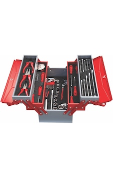 İzeltaş 8420 Mekanikçi Takım Çantası 5 Gözlü 62 Parça - 8420005063