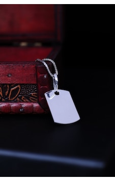 Encili Silver 925 Ayar Gümüş Askeri Künye Model Erkek Kolye Gümüş Encili Silver 925 Ayar Gümüş Askeri Künye Model Erkek Kolye Gümüş