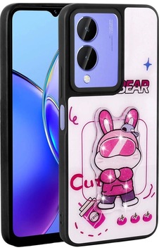 Vivo Y17s Case Shining Embossed Zore Amas Silicone Cover With Iconic Figure Vivo Y17s Case Shining Embossed Zore Amas Silicone Cover With Iconic Figure