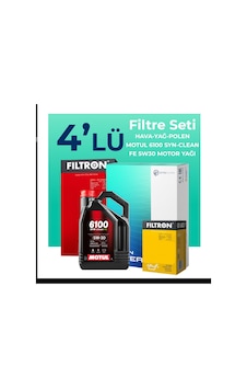 Filtron Jeep Renegade 1.6 Dizel Filtre Bakım Seti Motul Motor Yağlı (2018-2021) 4 Lü Filtron Jeep Renegade 1.6 Dizel Filtre Bakım Seti Motul Motor Yağlı (2018-2021) 4 Lü