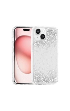 Apple iPhone Uyumlu 15 Kılıf Airbag Tasarımlı Damla Taşlı Şeffaf Zore Pera Silikon Kapak - Şeffaf Apple iPhone Uyumlu 15 Kılıf Airbag Tasarımlı Damla Taşlı Şeffaf Zore Pera Silikon Kapak - Şeffaf