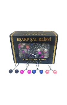 Renkli 100 Parça Eşarp Başörtü - Şal Klipsi Çok Renkli Renkli 100 Parça Eşarp Başörtü - Şal Klipsi Çok Renkli
