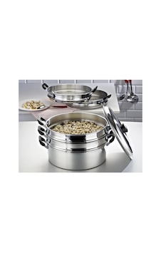 Alüminyum Mantı Tenceresi 34 Cm 5 Litre 6 Parça Gümüş Renk - 5 L Hacim - 34 Cm Boyut/ebat Alüminyum Mantı Tenceresi 34 Cm 5 Litre 6 Parça Gümüş Renk - 5 L Hacim - 34 Cm Boyut/ebat