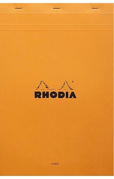 Rhodia Classic Üstten Zımbalı A4 Çizgili Defter Orange 19600c